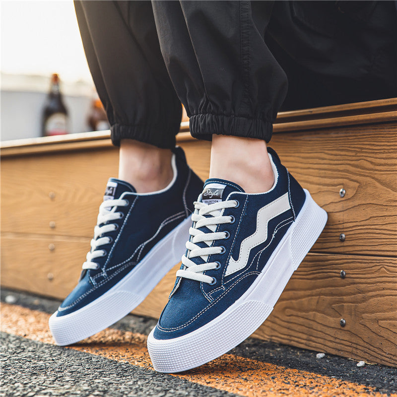 2023 Summer New Thick-Soled Men's Canvas Sneakers