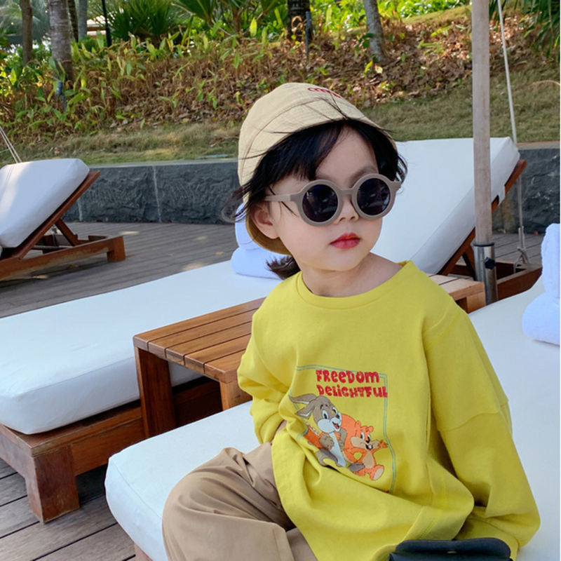2022 Fashion Round Frame UV400 Glasses for Kids