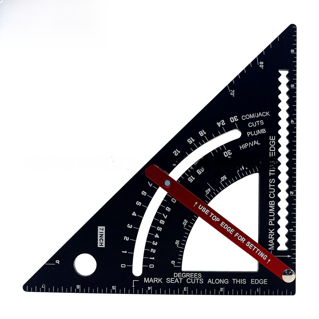 Aluminum Triangular Ruler for Woodworking Measurements
