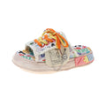 2023 Women's Platform Beach Sandals with Graffiti Design