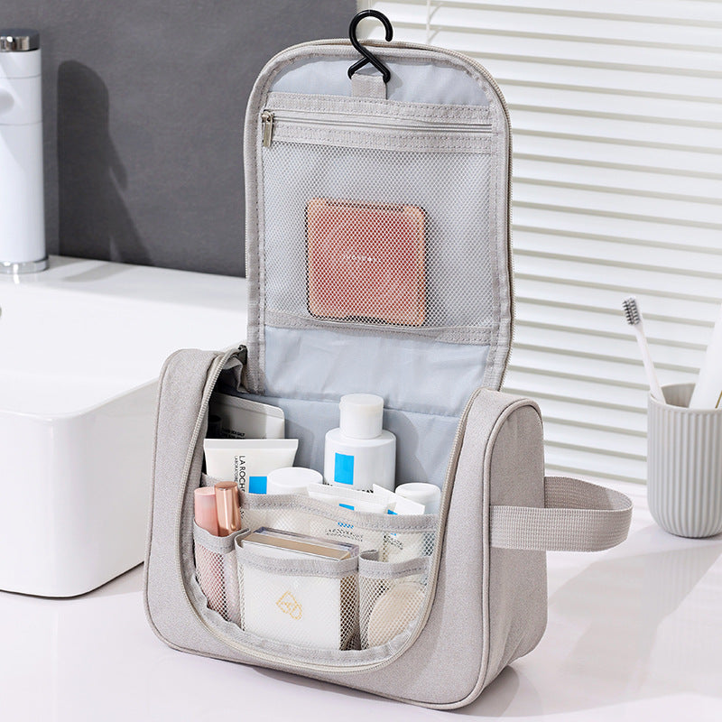 "New Travel Toiletry Bag with Large Capacity & Hook"