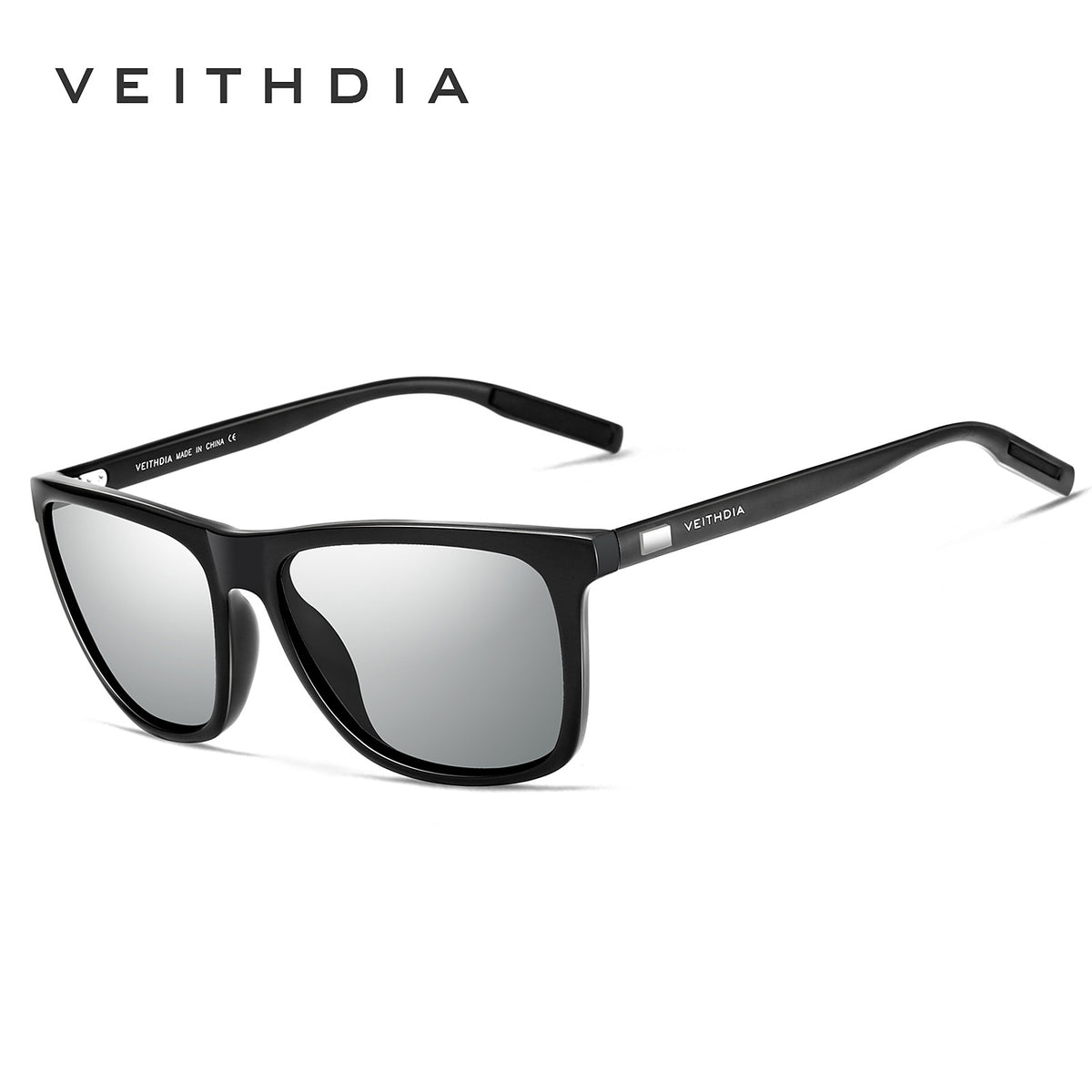 Unisex Aluminum Magnesium Square Polarized Sunglasses