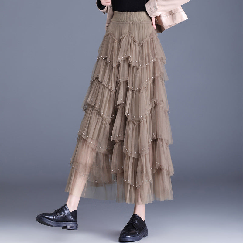 Irregular Pink Tulle Skirt for Women - Fashion 2022