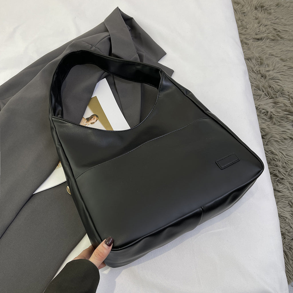 Trendy Soft Shoulder Bag for Students - Large Capacity
