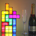 LED Tetris Lamp with Sensor - Block Night Light