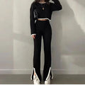 2023 Autumn Winter Fashionable Two-Piece Knit Set