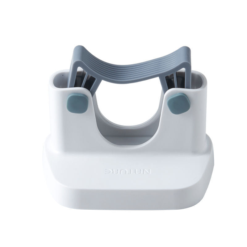 Mop Holder Rack with No-Drill Adhesive Hooks