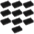 10PCS Pet Water Fountain Filter Sponge for 2.0L Pet Drinking Fountain Replacement Filters Cat Dog Water Dispenser Filters 33x23x12mm Black