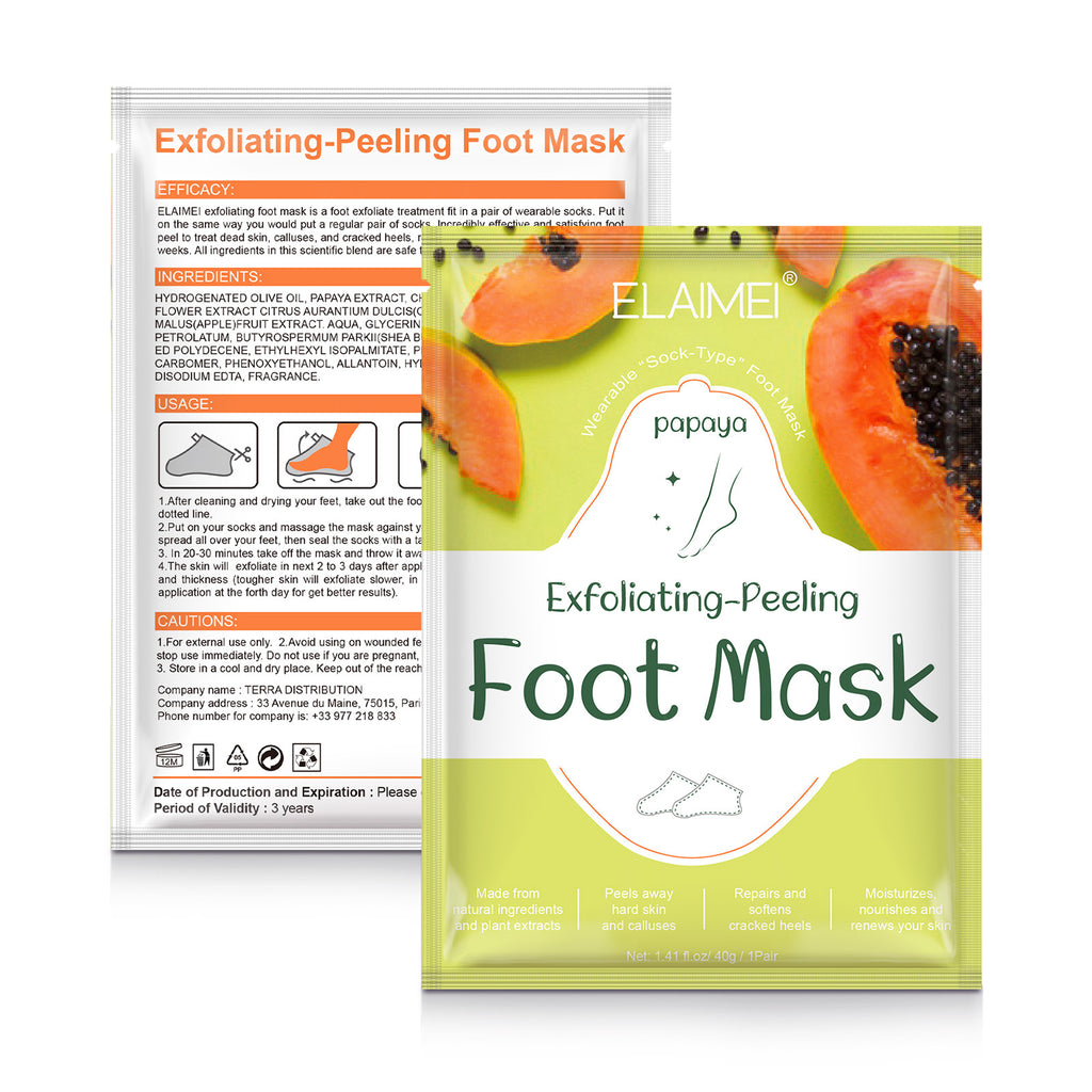ELAIMEI Foot Care Mask for Exfoliation and Relaxation