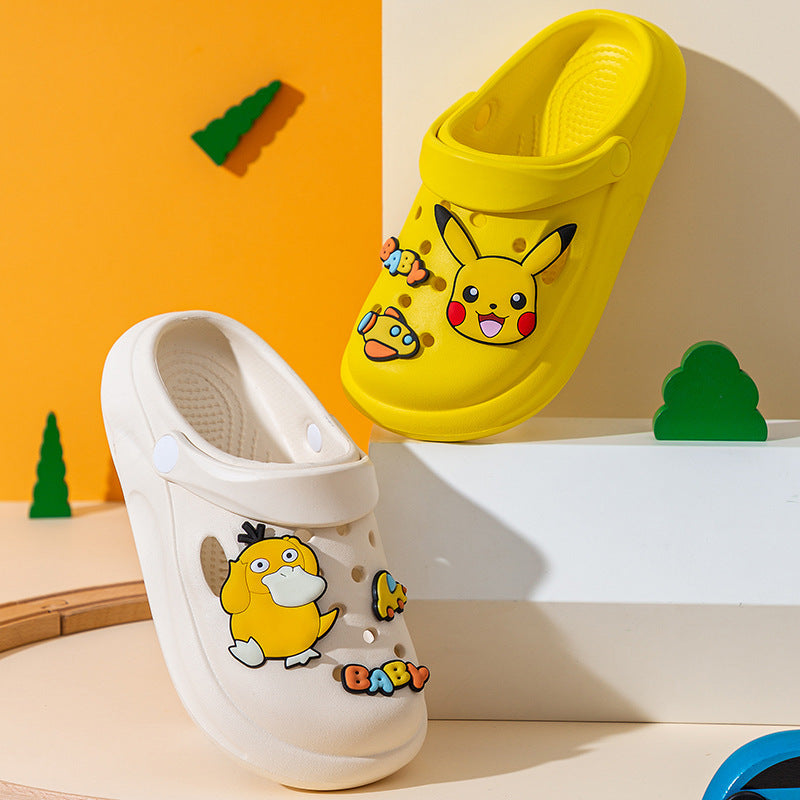 Pikachu Kids' Summer Indoor Slippers - Non-Slip EVA