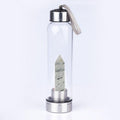 Natural Crystal Energy Glass Cup and Wand Set