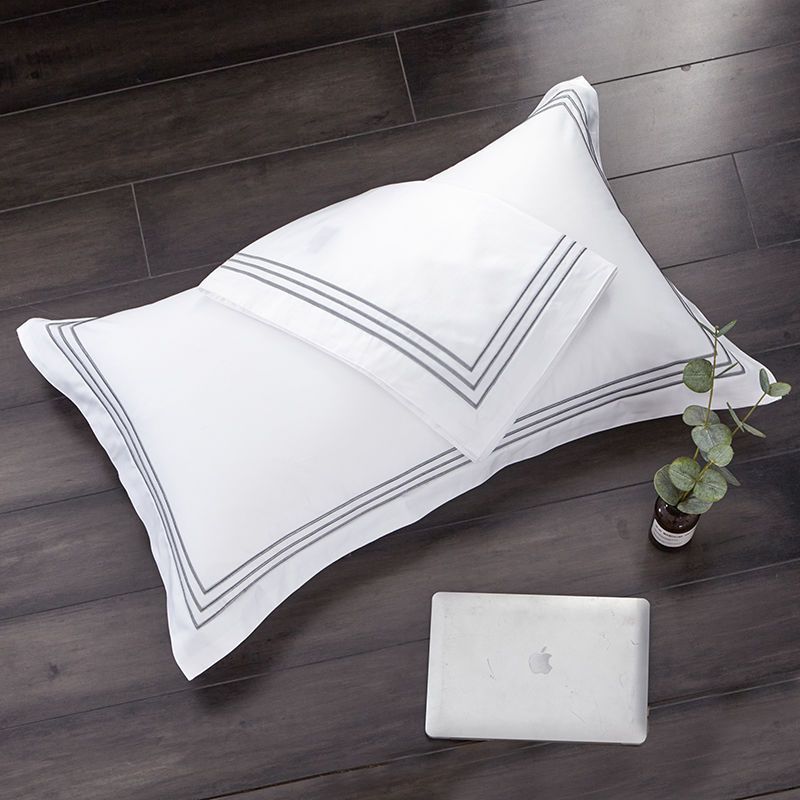 White Thick Hotel Pillowcase for Wholesale Supply