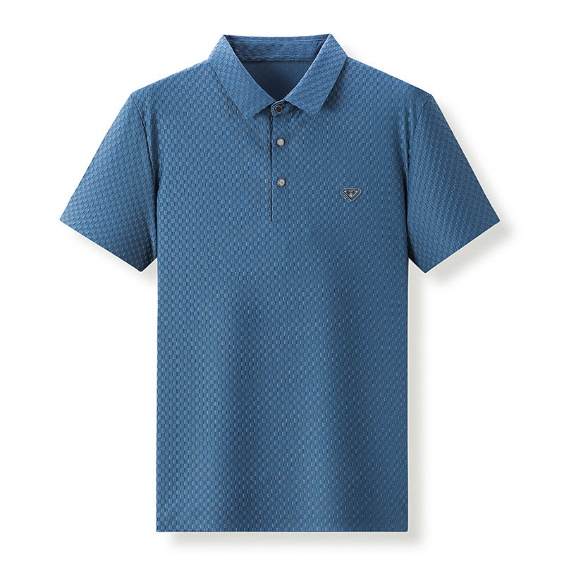 Men's Summer Stretch Polo Shirt - Lightweight Short Sleeve