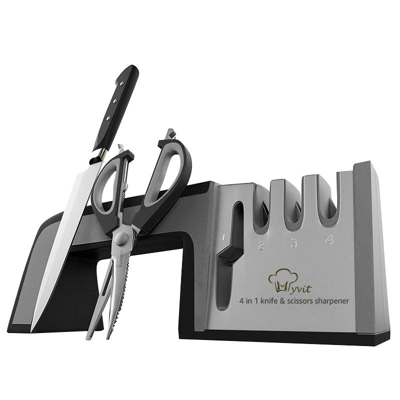 Kitchen Quick Knife Sharpener with Customizable Stone