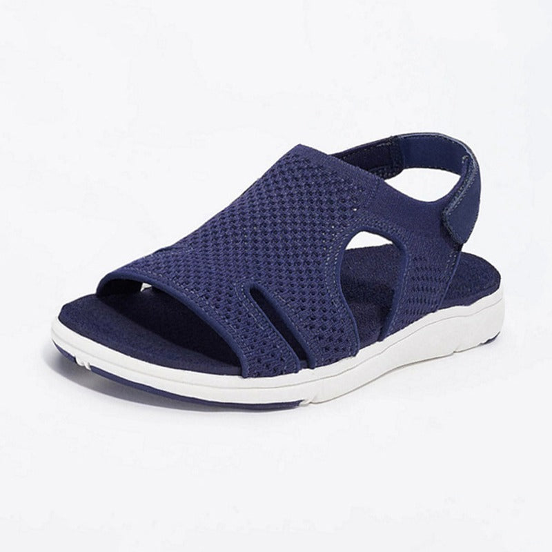 Fashionable Women's Fly Woven Breathable Flat Sandals