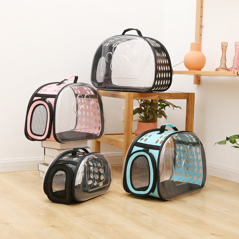 Foldable PVC Space Capsule Cat Carrier Bag