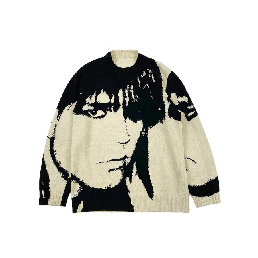 Japanese Retro Men's Round Neck Sweater (Fall/Winter)