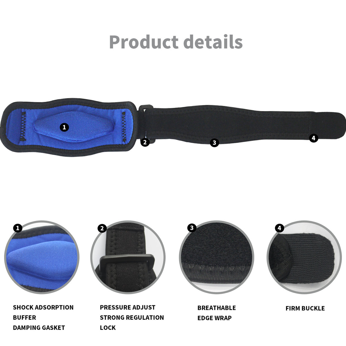 Adjustable EVA Tennis Arm Guard with Double Buckle