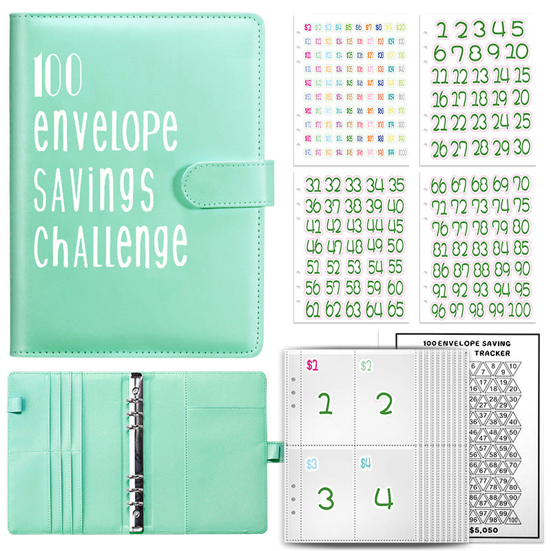 100 Envelope Challenge Notebook for Couples' Savings