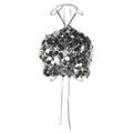 2023 Summer Women's Fashion Sequin Halter Top
