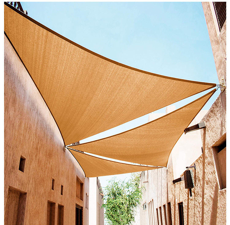 Outdoor Waterproof UV-Resistant Triangle Sunshade Canopy