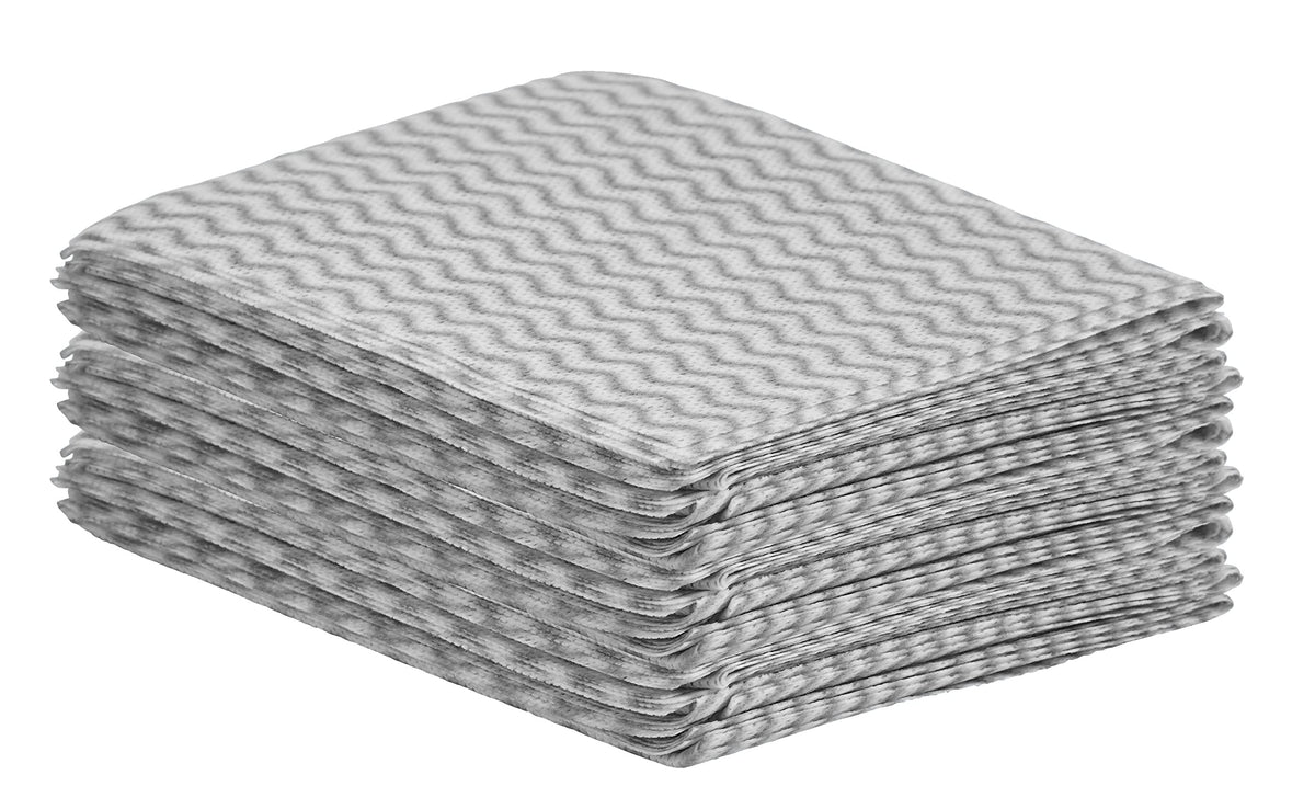 Superio Handy Wipes For Kitchen Multi-Purpose Heavy-Duty Reusable Cleaning cloth for house Bathroom and office. Disposable Dish Towel (15 Grey)