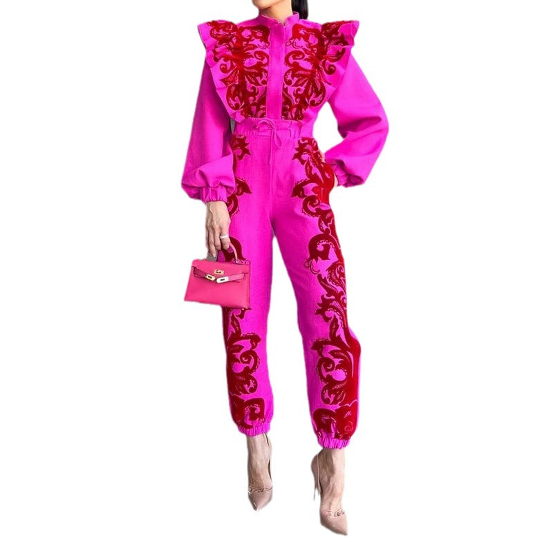 2023 Women's Fashion Long Sleeve Two-Piece Set