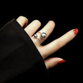 Luxury Gold and Steel Irregular Adjustable Ring