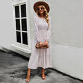 Self-Designed Floral Maxi Dress for All Seasons