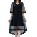Plus Size Lace Sleeve Dress for Summer 2019