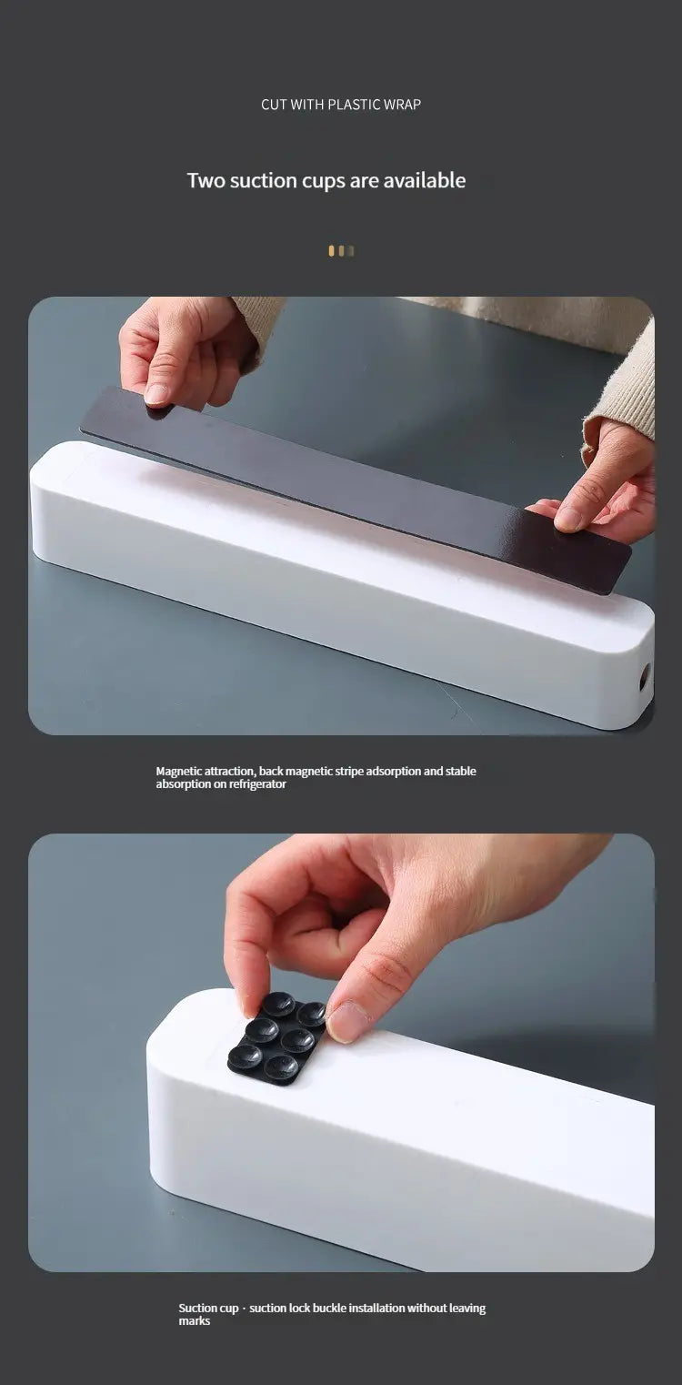 Magnetic Plastic Film Cutter for Kitchen Accessories