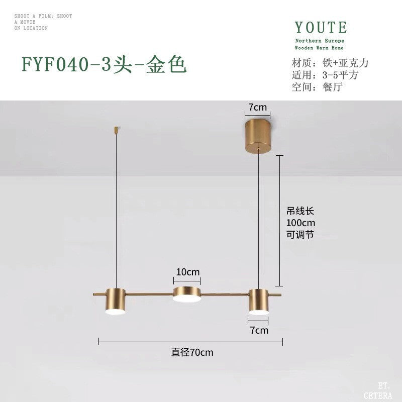Nordic Minimalist LED Pendant Light for Dining Areas