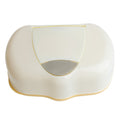 ZHIZHOU Storage Box 1 Piece Plastic Wet Wipes Storage Case Box Refillable Container 80 Sheets Yellow