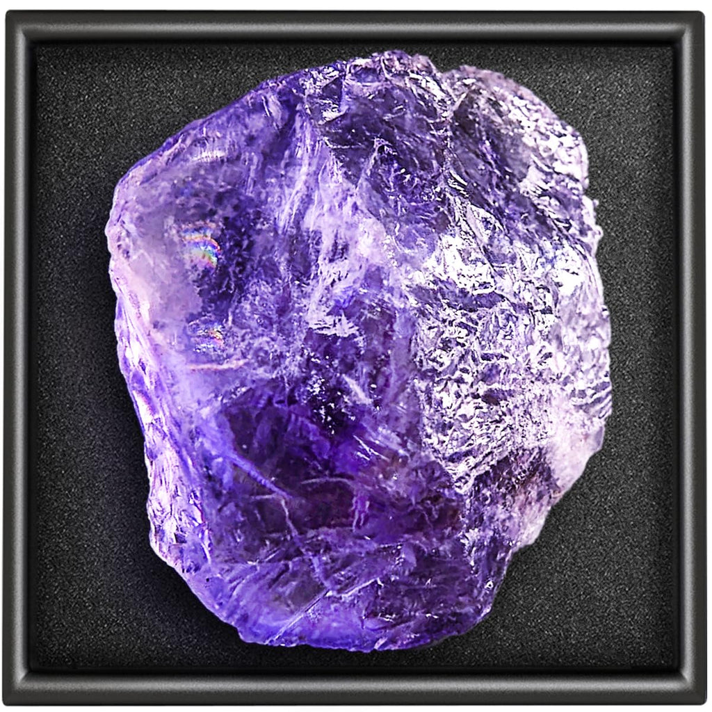 AOVILA Amethyst Raw Crystals 1.6-2" Natural Healing Stones for Tumbling Polishing DIY Witchy Home Decor Gifts