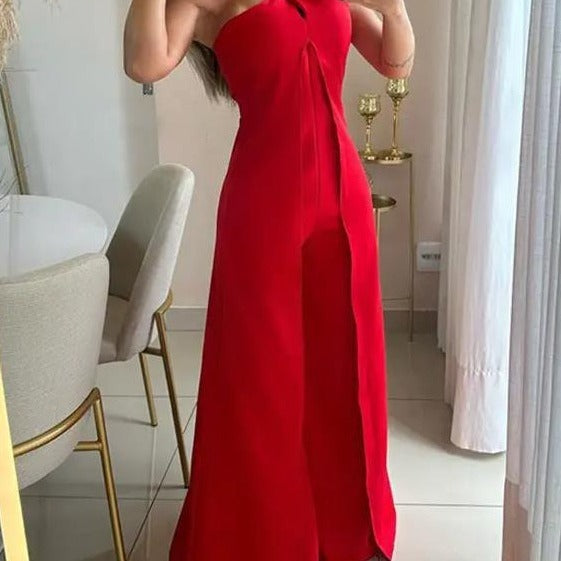Asymmetrical Flare Jumpsuit for Spring 2024 (Sexy)