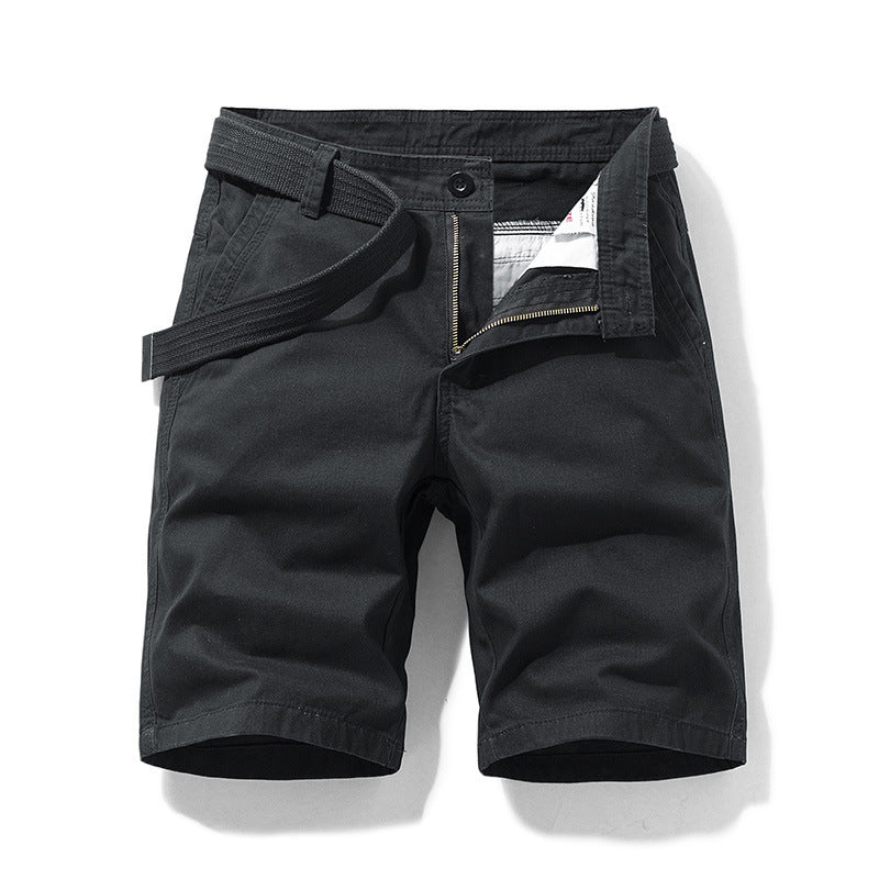 Men's Vintage Loose Fit Cotton Cargo Shorts