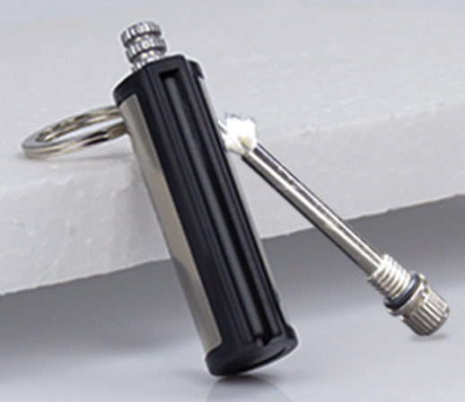 Wholesale Cylinder Stainless Steel Keychain Lighter