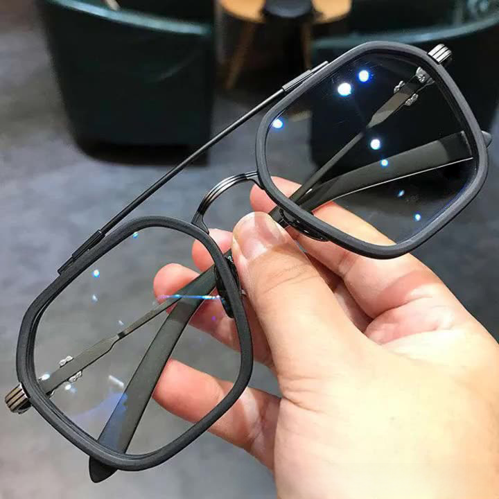2024 Retro Square Frame Blue Light Blocking Glasses
