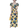 Slim Fit Printed Mid-Length Skirt
