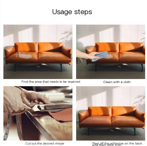 Self-Adhesive Leather Repair Patch for Sofas and Seats