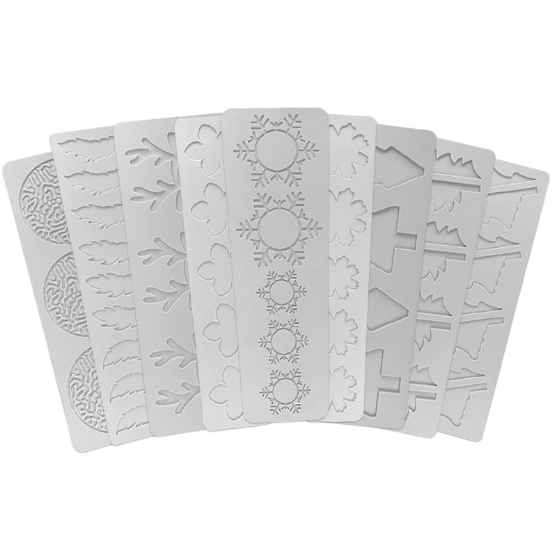 Christmas Snowflake Fondant Lace Mat & Silicone Molds