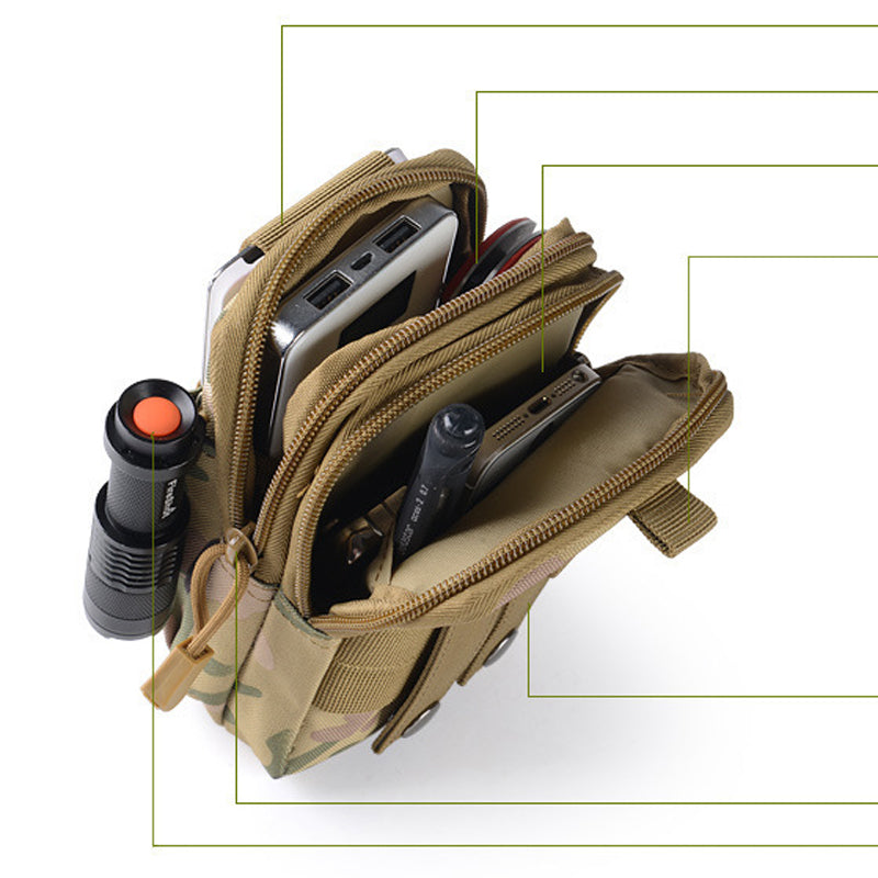 Men's Waterproof Casual Waist Bag for Outdoor Sports