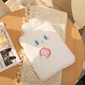 Kawaii 11-Inch Bear iPad Pouch with Plush Bunny Design