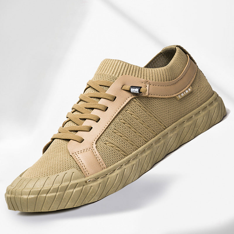 Lightweight Breathable Men's Canvas Trainers for Summer