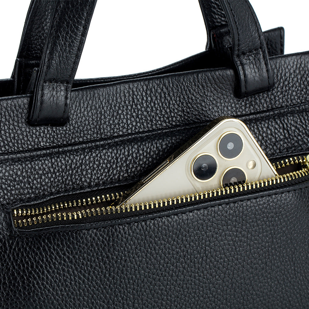 New Genuine Leather Women's Handbag - Boston Style