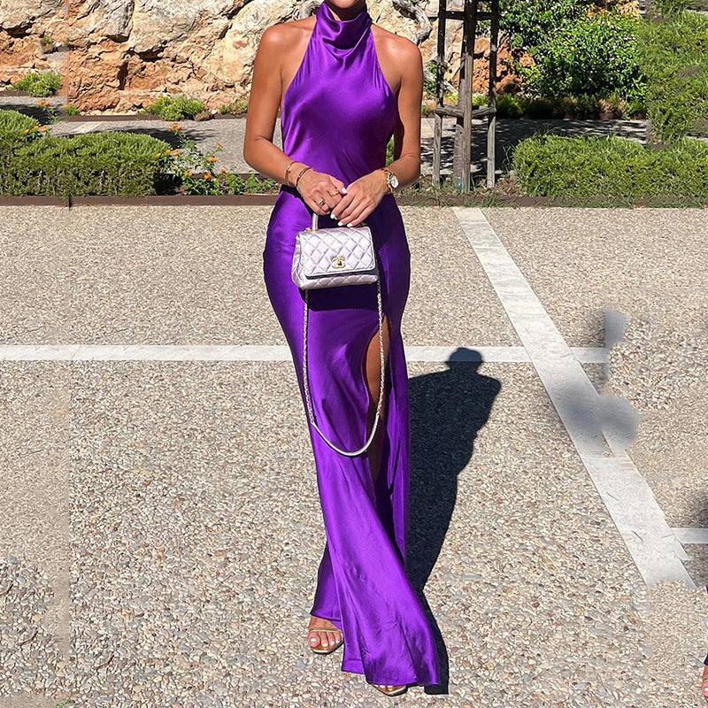 2023 Fashionable Women's Long Dress with Backless Design