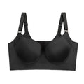 Seamless Deep V Underwire Bra for Full Bust Support
