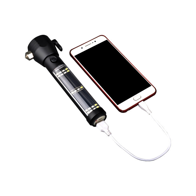 New High-Intensity Solar USB Rechargeable LED Flashlight