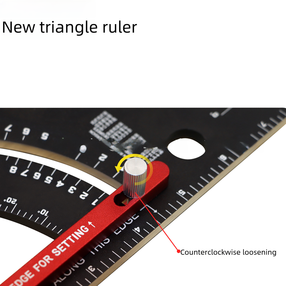 Aluminum Triangular Ruler for Woodworking Measurements
