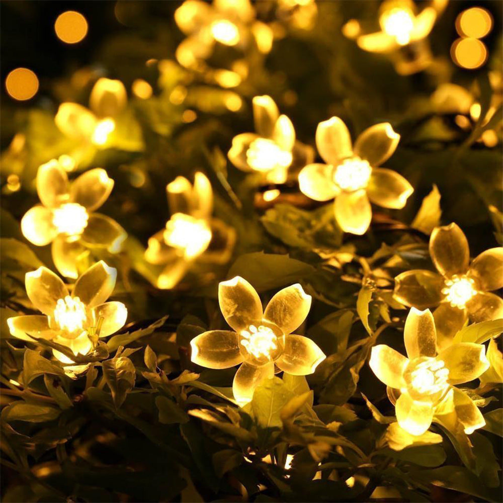 Sakura Solar LED String Lights with Remote Control